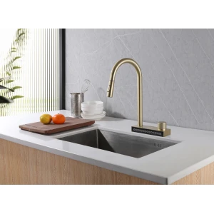 Смеситель ABBER Wasser Kreis AF8114G для кухни с выдвижной лейкой